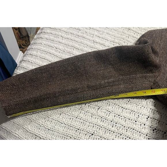 VTG Harris Tweed 2 Button Blazer Herringbone Mens Sz 38 Handwoven Scottish Wool - Picture 5 of 14